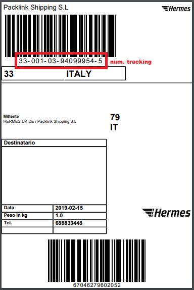 corriere hermes cuneo|tracking pacco hermes.